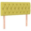 vidaXL Sommier &agrave; lattes de lit avec matelas Vert 90x190 cm Tissu