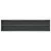 vidaXL &Eacute;tag&egrave;res murales 2 pcs 100x23,5 cm noir acier inoxydable