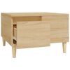 vidaXL Table basse chêne sonoma 55x55x36,5 cm bois d'ingénierie