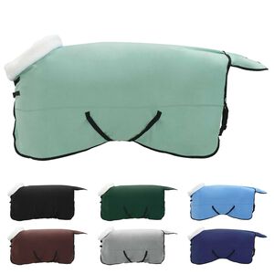 vidaXL Couverture &Eacute;quine Vert fonc&eacute; complet 135 cm Fleece polaire