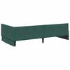 vidaXL Cadre de lit d'angle avec t&ecirc;te de lit Vert fonc&eacute; 90 cm x 200 cm