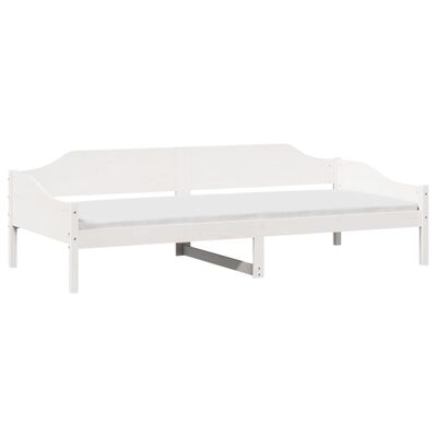 vidaXL Cadre de lit sans matelas blanc 90x200 cm bois de pin massif