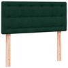 vidaXL Sommier &agrave; lattes de lit et matelas vert fonc&eacute; 90x210 cm velours