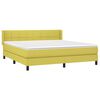 vidaXL Sommier &agrave; lattes de lit avec matelas Vert 180x200 cm Tissu