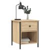 vidaXL Table de chevet ch&ecirc;ne sonoma 40x42x50 cm bois d'ing&eacute;nierie