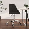 vidaXL Chaise pivotante de bureau Noir Tissu