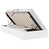 vidaXL Cadre de lit ottoman Blanc pur 100 x 200 cm Simili cuir