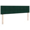 VidaXL Cadre de lit ottoman avec matelas vert fonc&eacute; 180x200cm velours