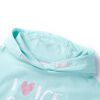 Sweat &agrave; capuche pour enfants aqua clair 116
