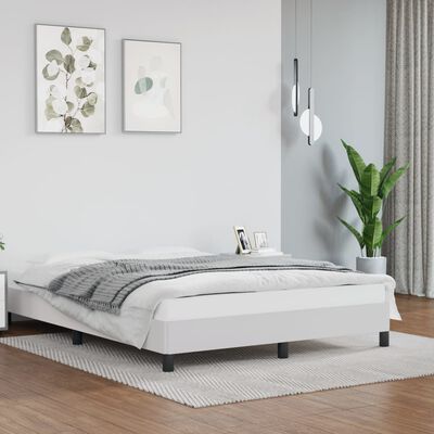 vidaXL Cadre de lit sans matelas blanc 140x200 cm similicuir