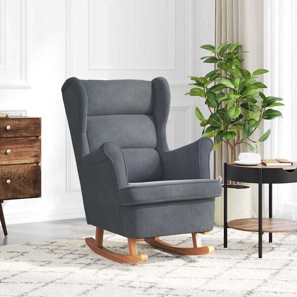 vidaXL Chaise &agrave; bascule Gris fonc&eacute; 92 x 71 x 100 cm Contreplaqu&eacute;