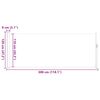 vidaXL Auvent lat&eacute;ral r&eacute;tractable 120 x 300 cm Gris