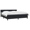vidaXL Sommier &agrave; lattes de lit avec matelas noir 200x210 cm Velours