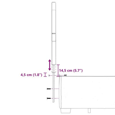 vidaXL Sommier à lattes de lit avec matelas gris foncé 120x190cm tissu