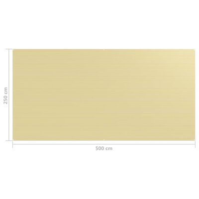 vidaXL Tapis de tente 250x500 cm Beige