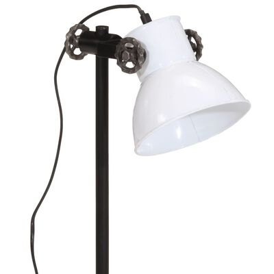 vidaXL Lampe de bureau 25 W blanc 15x15x55 cm E27