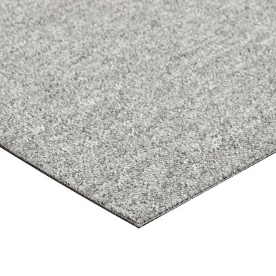 vidaXL Dalles de tapis de sol 20 pcs 5 m² 50x50 cm Gris clair