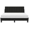 vidaXL Lit avec matelas Hanko noir 120x200 cm tissu