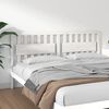 vidaXL T&ecirc;te de lit Blanc 185,5x4x100 cm Bois massif de pin