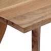 vidaXL Table de salle &agrave; manger 120x58x76 cm Bois d'acacia solide