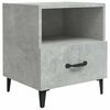 vidaXL Table de chevet Gris b&eacute;ton Bois d'ing&eacute;nierie