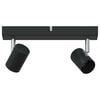 vidaXL Spot de plafond Noir 26 x 6,5 x 11,5 cm M&eacute;tal