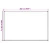 vidaXL Tapis de tente sable 250x200 cm PEHD