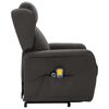 vidaXL Fauteuil de massage inclinable Gris fonc&eacute; Tissu