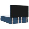 VidaXL Cadre de lit ottoman avec matelas bleu 140x200 cm tissu
