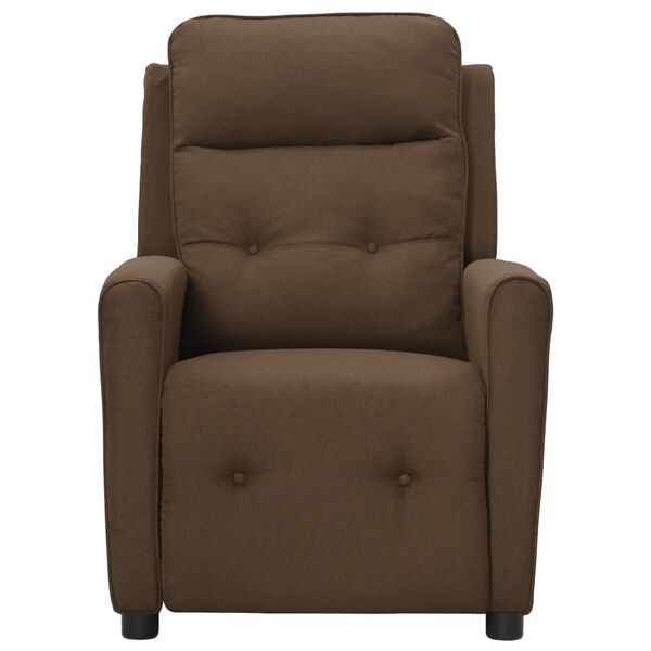 vidaXL Fauteuil de massage Marron Tissu