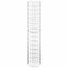 vidaXL Lit surélevé à gabion circulaire 3pcs Acier galvanisé Ø30x150cm