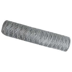 vidaXL Cl&ocirc;ture hexagonale Argent&eacute; 0,4 x 25 m Acier galvanis&eacute;