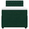 vidaXL Sommier &agrave; lattes de lit et matelas Vert fonc&eacute; 80x200 cm Velours