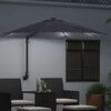 vidaXL Parasol de jardin Anthracite et noir 248 x 248 x 148 cm
