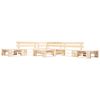 vidaXL Salon de jardin palette 6 pcs naturel bois