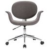vidaXL Chaise pivotante de bureau Gris Tissu