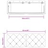 vidaXL Coussin de t&ecirc;te de lit rose 120 cm velours