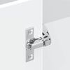 vidaXL Armoire murale d'angle de cuisine Kalmar blanc brillant