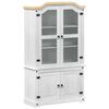 vidaXL Vitrine Blanc 103,5 x 42 x 180 cm Pin massif