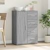 vidaXL Buffet sonoma gris 60x31x84 cm bois d'ing&eacute;nierie