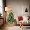 vidaXL Collier de sapin de No&euml;l Marron 75 x 75 x 25 cm Jacinthe d'eau