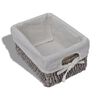 vidaXL &Eacute;tag&egrave;re de rangement en bois 5 paniers en tissage Marron