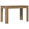 vidaXL Table &agrave; manger ch&ecirc;ne artisanal 120x60x76 cm bois d'ing&eacute;nierie