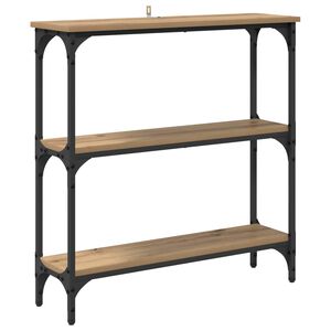 vidaXL Table console Ch&ecirc;ne artisanal 75 x 22,5 x 75 cm