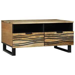 vidaXL Table basse Naturel 80 x 54 x 40 cm Bois d'ing&eacute;nierie