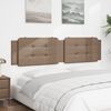 vidaXL Coussin de t&ecirc;te de lit Zadar cappuccino 200 cm similicuir