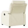 vidaXL Fauteuil inclinable Cr&egrave;me Similicuir