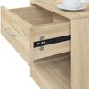 vidaXL Table de chevet 2 pcs avec tiroir Couleur de chêne