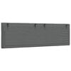 vidaXL Coussin de t&ecirc;te de lit Hanko gris fonc&eacute; 160 cm tissu