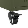 vidaXL Buffet vert olive 100,5x39x72 cm acier
